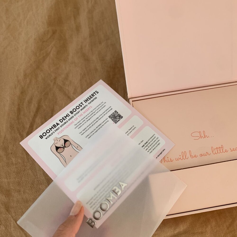 BOOMBA Cream Adhesive Bra Inserts - Picture 4 of 8